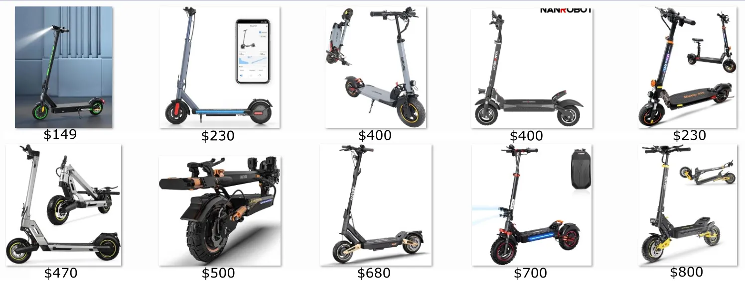 Compatible scooters